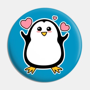 Cute Penguin Cartoon Pin