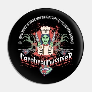 Cerebral Cuisinier - Discerning Dining for the Undead Pin