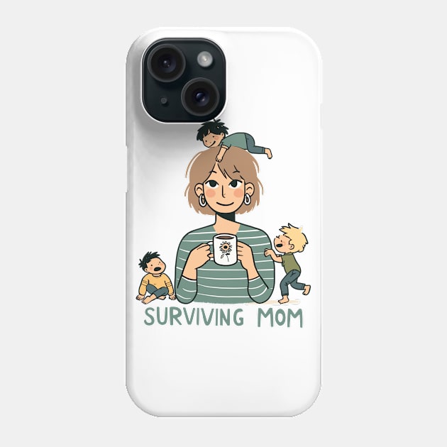 Super Mom's Everyday Adventure Phone Case by maknatess