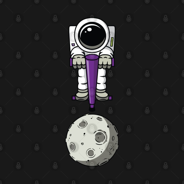 Astronaut on a pogo stick by danchampagne