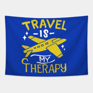 Travel is my therapy Tapestry