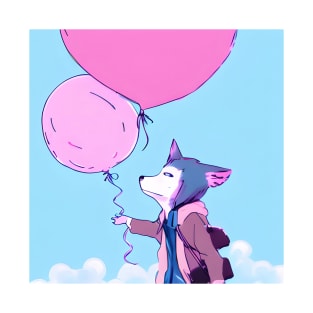 werewolf with balloon 01 T-Shirt