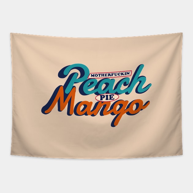 Peach Mango Pie Filipino Food Snack Tapestry by Aydapadi Studio