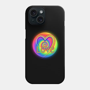 RAINBOW LOVE SWIRL Phone Case