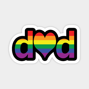 Pride Dad Heart Magnet