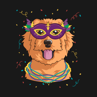 Mardi Gras Golden Doodle Shirt Funny Fat Tuesday Dog Lover T-Shirt