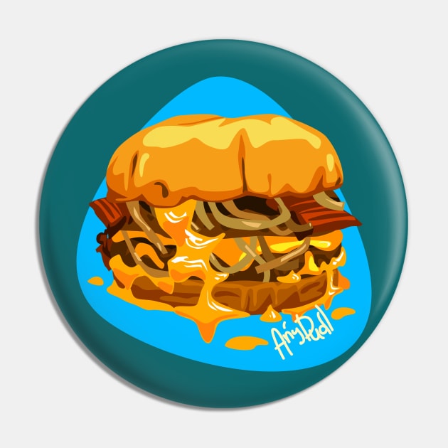 Cheeseburger with bacon and onion Pin by Anydudl