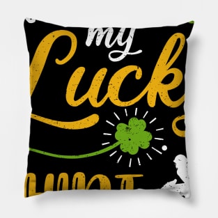 Cricket This is My Lucky Shirt St Patrick's Day Pillow