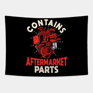 Contains Aftermarket Parts Heart Disease Awareness Wear Red Tapestry