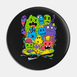 Test Tube Monsters Color Pin