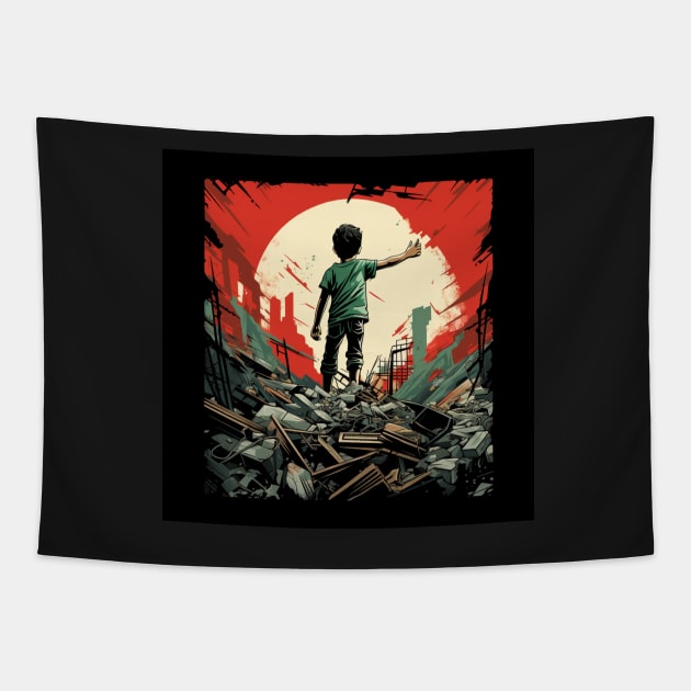 Free Palestine Tapestry by Riverside-Moon