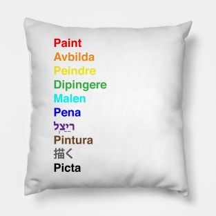 Paint translation Pillow