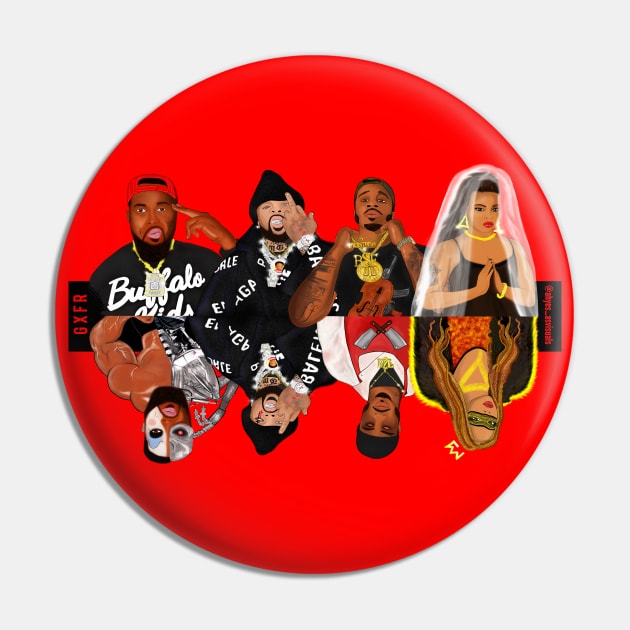 The Squad Pin by speciezasvisuals