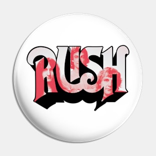 Rush Red & White Pin