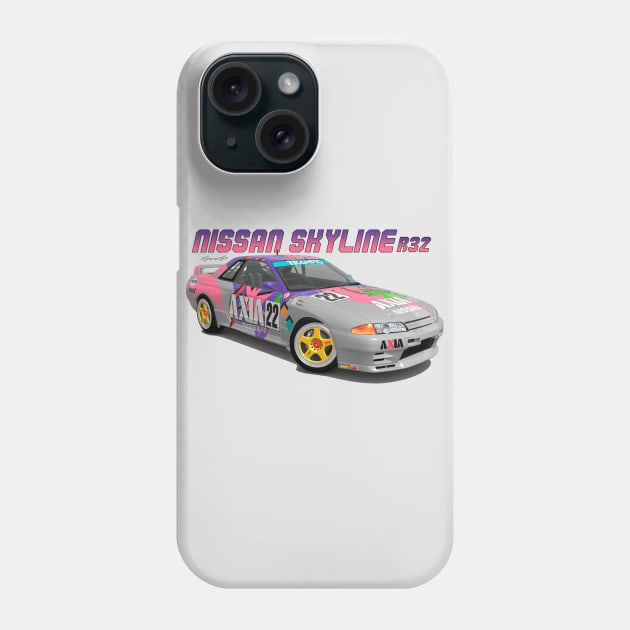 Nissan Skyline GT-R R32 Phone Case by PjesusArt