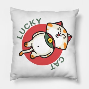 Cute Lucky Cat Sticker Pillow