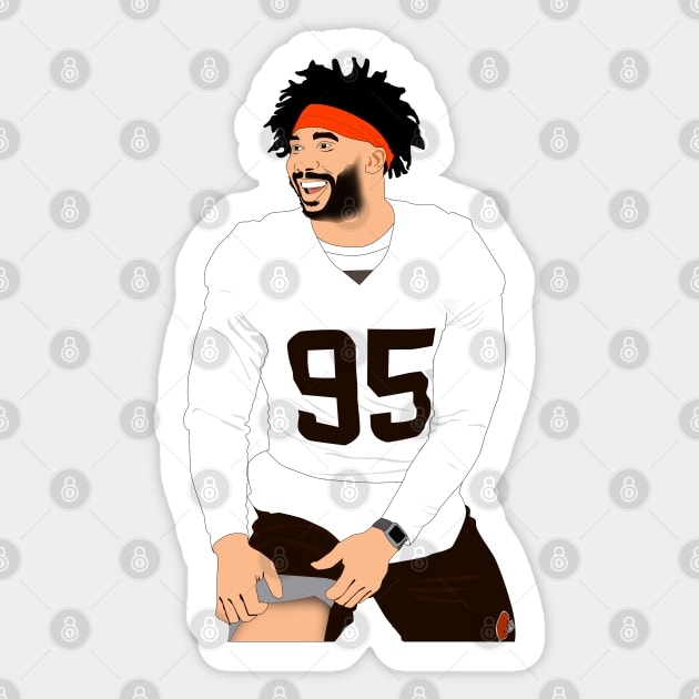 myles flash garrett 95 - Myles Garrett - Sticker