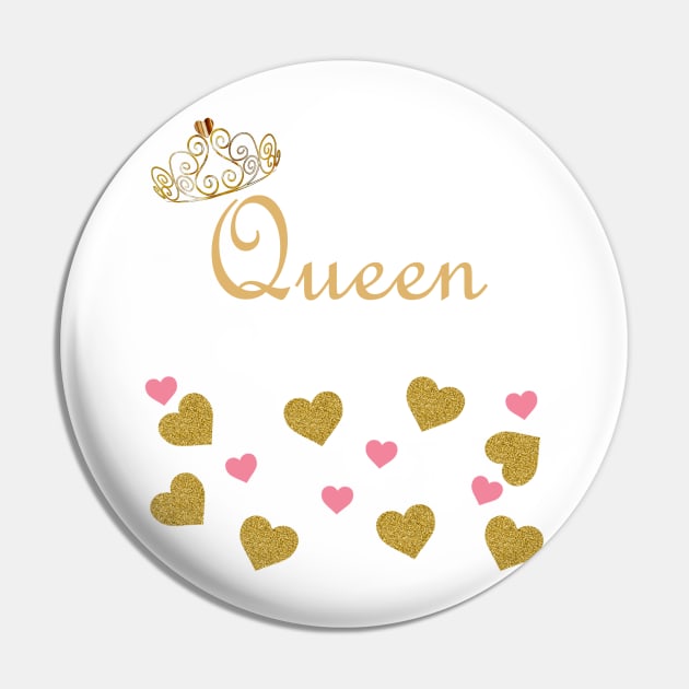 Queen of Hearts Pin by DESIGNSBY101