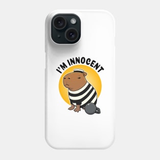 I'm innocent Capybara Prisioner Phone Case