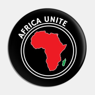 Africa Unite Red and Green Pin