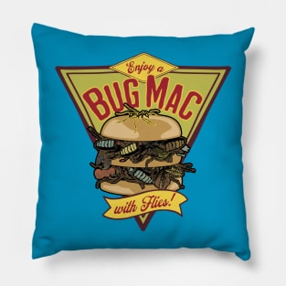 Enjoy A Bug Mac with Flies! Pillow