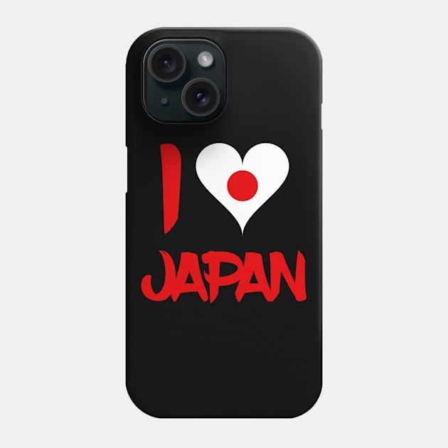 I Love Japan Phone Case by MessageOnApparel