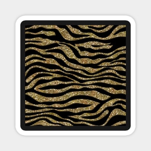 Gold Zebra Sparkle Magnet