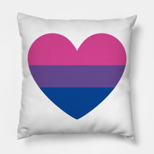 Bisexual Pride Heart Pillow