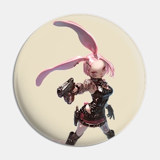 Rabbit girl Pin