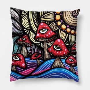 Magic Shrooms Festival Pillow