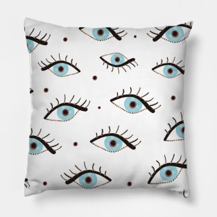 Beauty blue eyes Pillow