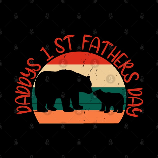 Daddy's 1st Father's Day T Shirt by Rezaul