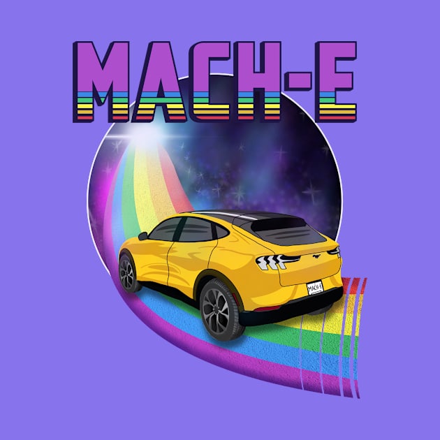 Mach-E Rides the Rainbow Galaxy in Cyber Orange by zealology
