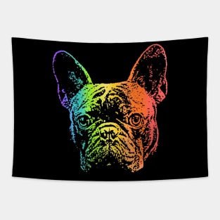 Rainbow French Bulldog Tapestry