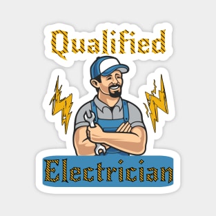 Qualified Electrician Magnet