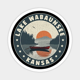 Lake Wabaunsee Kansas Sunset Magnet