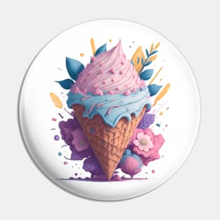 ice cream graffiti illustration Pin