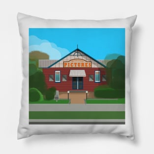 Huskisson Cinema Historic Architecture Pillow