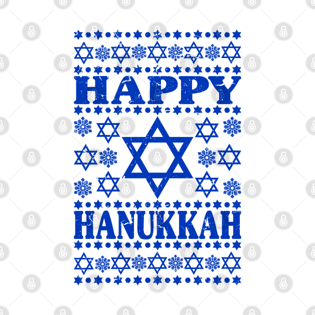 Happy Hanukkah - Jewish Holiday Gift For Men, Women & Kids by Art Like Wow Designs