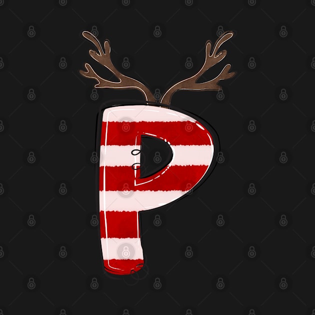 Letter P (Christmas Alphabet) by Pop Cult Store