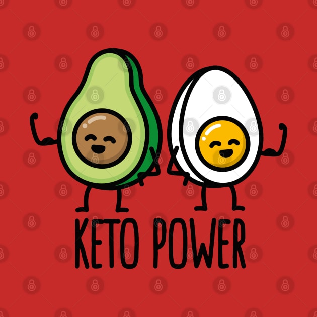 Keto Power Egg Avocado Ketogenic Ketosis Gift idea by LaundryFactory