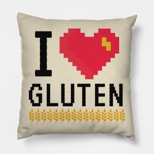 Wheat I Love Gluten pixel Pillow