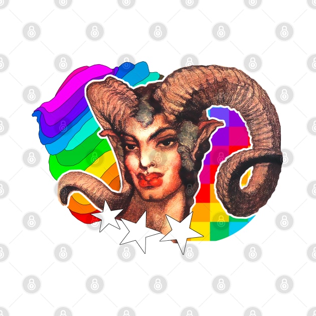 Satiro LGBT Gay Faun Rainbow by Marccelus