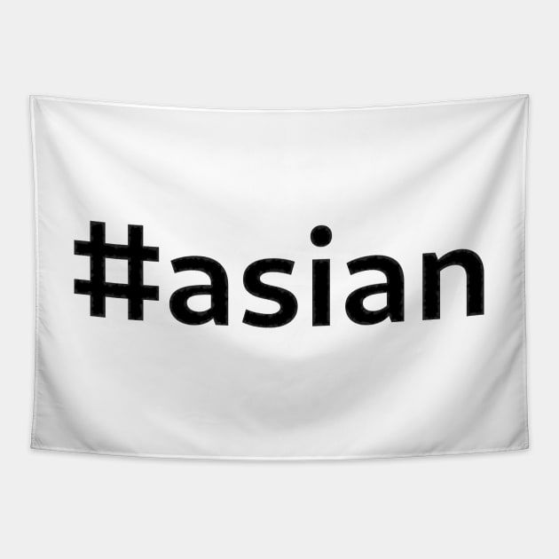 #asian - black text Tapestry by SolarCross