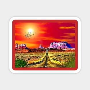 Monument Valley Sunset Magnet