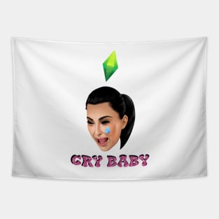 KIM CRY MEME Tapestry