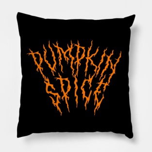 Pumpkin Spice Metal Style Pillow