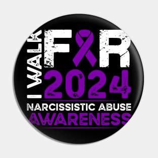 Narcissistic Abuse Awareness 2024 Walk Pin