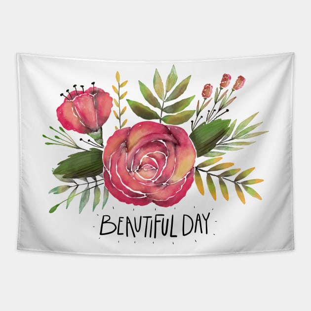 BEAUTIFUL DAY Tapestry by CANVAZSHOP