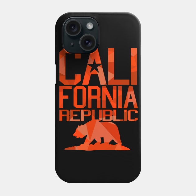 California Republic Bear (spicy red version) Phone Case by robotface